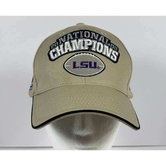 Nike Other - Nike LSU Tigers Hat 2003 National Champions 2004 Sugar Bowl Tan Strapback Cap